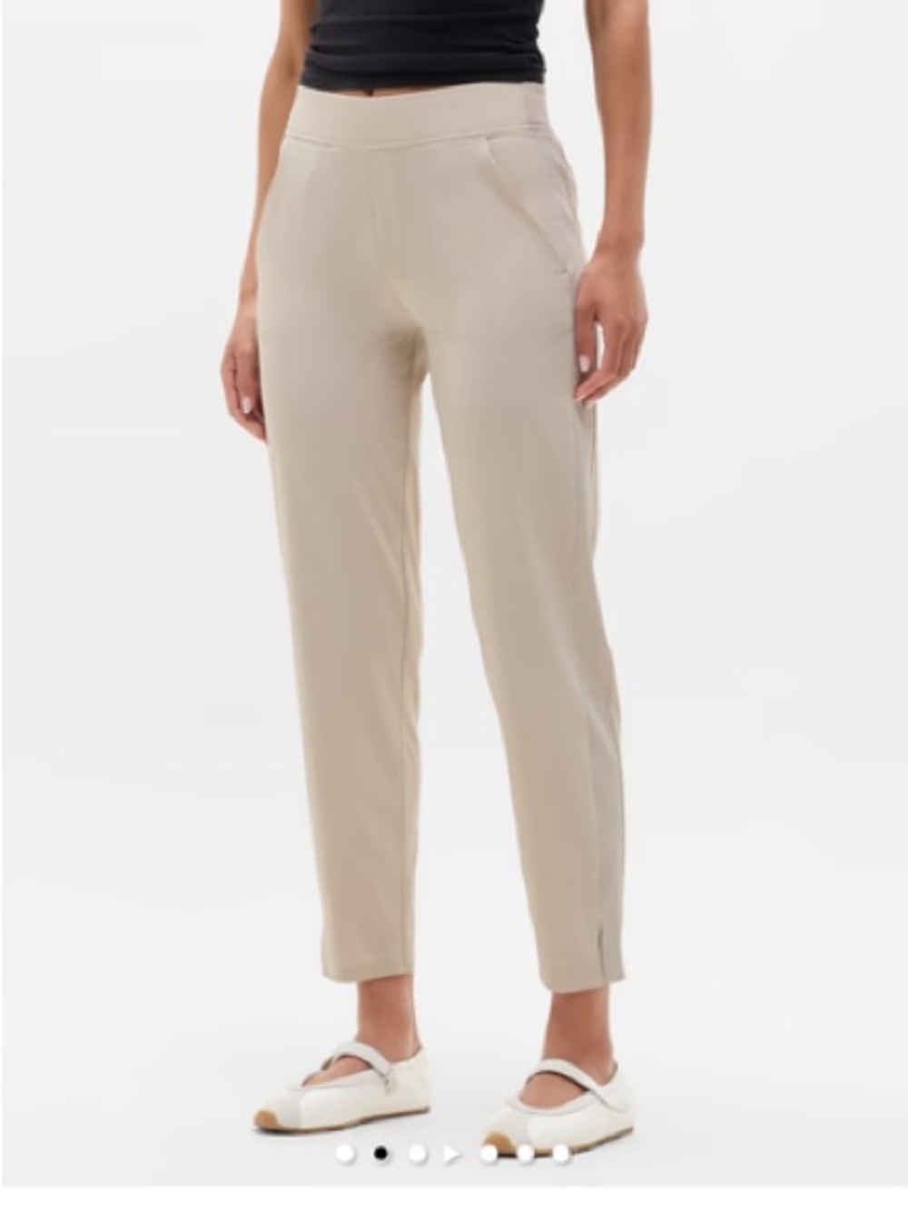 Athleta Brooklyn mid rise ankle pants - Beige